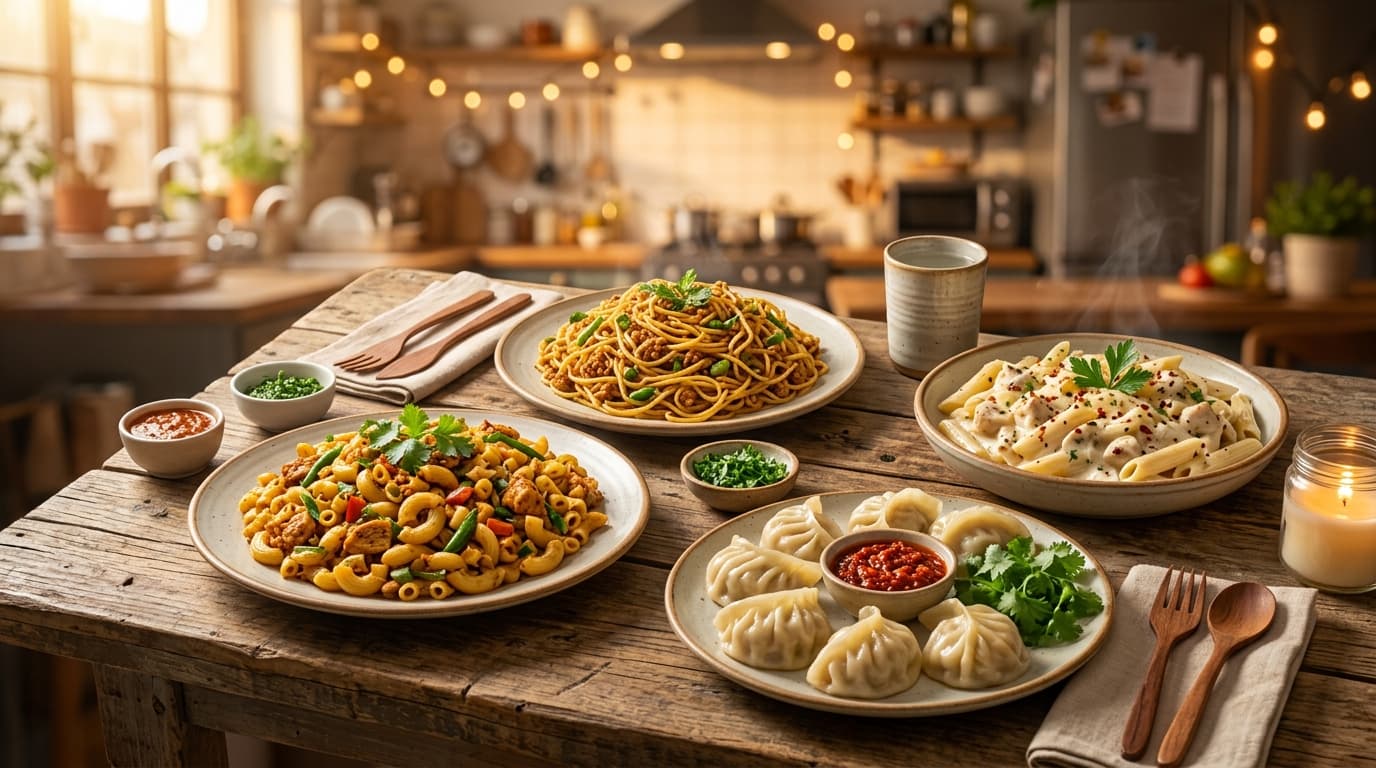 The Spaghetti Spot Feast Spread